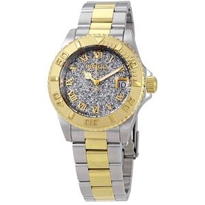 Invicta ANGEL Gold and Silver Glitter Dial Two-tone Women's Designer Watch